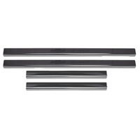 Putco 2019+ Chevrolet Silverado LD- Crew Cab w/ Bow Tie Etching (4pcs) Black Platinum Door Sills