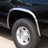 Putco 88-98 Chevrolet CK / Silverado (Incl Sportside) - Half w/o Flares Stainless Steel Fender Trim