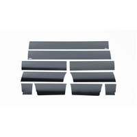 Putco 09-14 Ford F-150 Super Cab 6.5 (w/o Factory Fender Flares) Blk Platinum Rocker Panels - 10pcs