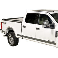 Putco 17-20 Ford SuperDuty Super Crew 6.5ft Box - 12pcs - 4.25in Wide SS Rocker Panels