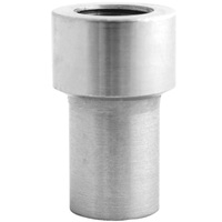 QA1 Tube Adapter - 1/2in OD - Smooth - Right Hand - 1/4-28 Thread .058 Wall - Alloy