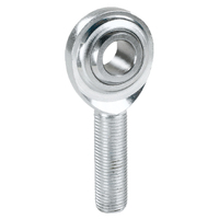 QA1 G Series 2-Pc Rod End - Male/Left Hand - 12mm Bore x M12x1.75 - Stainless Steel w/PTFE