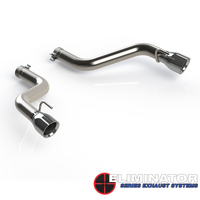 QTP 16-18 Chevrolet Camaro SS 6.2L 304SS Eliminator Muffler Delete Axle Back Exhaust w/4.5in Tips