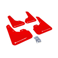 Rally Armor 10-13 Mazda3/Speed3 Red UR Mud Flap w/ White Logo