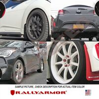 Rally Armor 12-18 Hyundai Veloster Black UR Mud Flap w/ Grey Logo