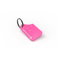 Rally Armor Pink Key Chain White Logo