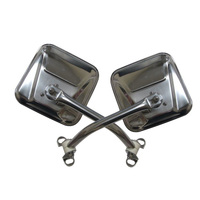 Rampage 1976-1983 Jeep CJ5 Mirror Kit - Stainless