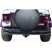 Rampage 1976-1983 Jeep CJ5 Double Tube Rear Bumper - Black