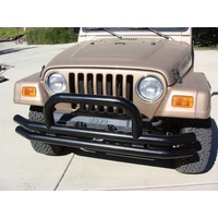 Rampage 1976-1983 Jeep CJ5 Double Tube Bumper Front - Black