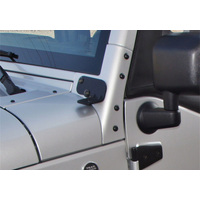 Rampage 2007-2018 Jeep Wrangler(JK) Windshield Hinge Light Bracket - Black