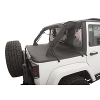 Rampage 2007-2018 Jeep Wrangler(JK) Unlimited 4-Door Trailview Tonneau Top - Black Diamond