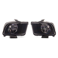 Raxiom 05-09 Ford Mustang Axial Series OEM Style Rep Headlights- Chrome Housing (Clear Lens)