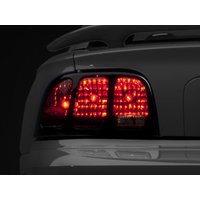 Raxiom 96-98 Ford Mustang Tail Lights- Black Housing (Smoked Lens)