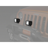 Raxiom 3-In Square 4-LED Off Road Light Flood Beam Universal (Some Adaptation May Be Required)