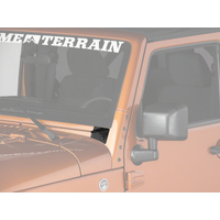 Raxiom 07-18 Jeep Wrangler JK Windshield Mounted Light Brackets