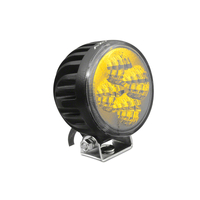 Raxiom Axial 3-In 4-LED Yellow Beam Round Light Flood Beam Universal (Some Adaptation Required)