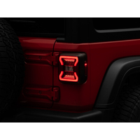 Raxiom 18-22 Jeep Wrangler JL LED Tail Lights- Black Housing - Red Lens