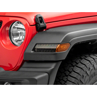 Raxiom 18-23 Jeep Wrangler JL Sport Axial Series SEQL LED Parking/Turn Signal Lights- Smoked