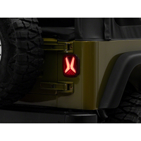 Raxiom 76-06 Jeep CJ7 Wrangler YJ & TJ Gladiator LED Tail Lights- Blk Housing (Smoked Lens)