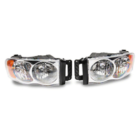 Raxiom 02-05 Dodge RAM 1500 Axial Series OEM Style Rep Headlights- Chrome Housing (Clear Lens)