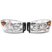 Raxiom 06-08 Dodge RAM 1500 Axial Series OEM Style Rep Headlights- Chrome Housing (Clear Lens)