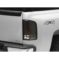 Raxiom 07-13 Chevrolet Silverado 1500 LED Tail Lights- Blk Housing (Clear Lens)