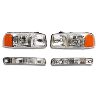 Raxiom 99-06 GMC Sierra 1500 Axial Series OEM Crystal Rep Headlights- Chrome Housing (Clear Lens)