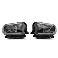 Raxiom 14-21 Toyota Tundra Axial Series Headlights w/ LED Bar- Blk Housing (Clear Lens)