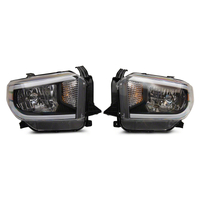 Raxiom 14-21 Toyota Tundra Axial Series Headlights w/ SEQL LED Bar- Blk Housing (Clear Lens)