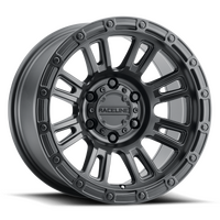 Raceline 956B Compass 17x9in / 8x170 BP / -12mm Offset / 125.2mm Bore - Satin Black Wheel