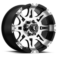 Raceline 982 Raptor 17x9in / 5x127 BP / 0mm Offset / 78.1mm Bore - Black & Machined Wheel