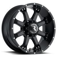 Raceline 991B Assault 17x9in / 6x139.7 BP / 0mm Offset / 106.1mm Bore - Satin Black Wheel