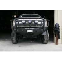 Road Armor 11-14 Chevy 2500 Stealth Front Winch Bumper w/Lonestar Guard - Tex Blk