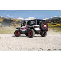 Road Armor 18-20 Jeep Wrangler JL Stealth Rear Bumper Mid Width w/Tire Carrier Assembly - Tex Blk