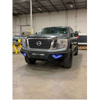 Road Armor 16-19 Nissan Titan XD SPARTAN Rear Bumper - Tex Blk