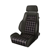 Recaro Classic LS Seat - Black Leather/Classic Checkered Fabric