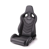 Recaro Sportster GT Driver Seat - Black Leather/Carbon Weave