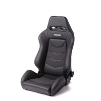 Recaro Speed V Driver Seat - Black Leather/Cloud Grey Suede Accent