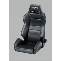 Recaro Speed Seat - Black Vinyl/Saturn Black/Black AM Vinyl w/Silver Logo