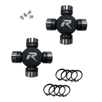 Revolution Gear & Axle Heavy Duty Chromoly Dana 60 U-Joints w/Snap Rings & Zerk Fittings - Pair