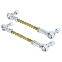 RockJock Adjustable Sway Bar End Link Kit 6 1/2in Long Rods w/ Heims and Jam Nuts pair