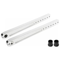 RockJock Antirock Aluminum PreRunner Arms 21in-27in Long C-C 35 Spline w/ Hardware