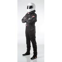 RaceQuip Black SFI-1 1-L Suit - Medium Tall