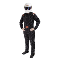 RaceQuip Black Chevron-1 Suit - SFI-1 Small