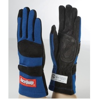 RaceQuip Blue 2-Layer SFI-5 Glove - Small