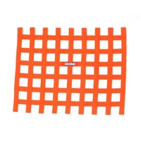 RaceQuip Orange Ribbon Window Net