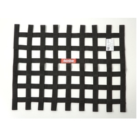 RaceQuip Black 18in H x 24W SFI Ribbon Window Net