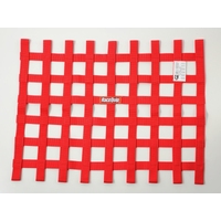 RaceQuip Red 18in H x 24W SFI Ribbon Window Net