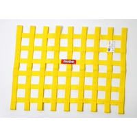 RaceQuip Yellow 18in H x 24W SFI Ribbon Window Net