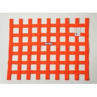 RaceQuip Orange 18in H x 24W SFI Ribbon Window Net